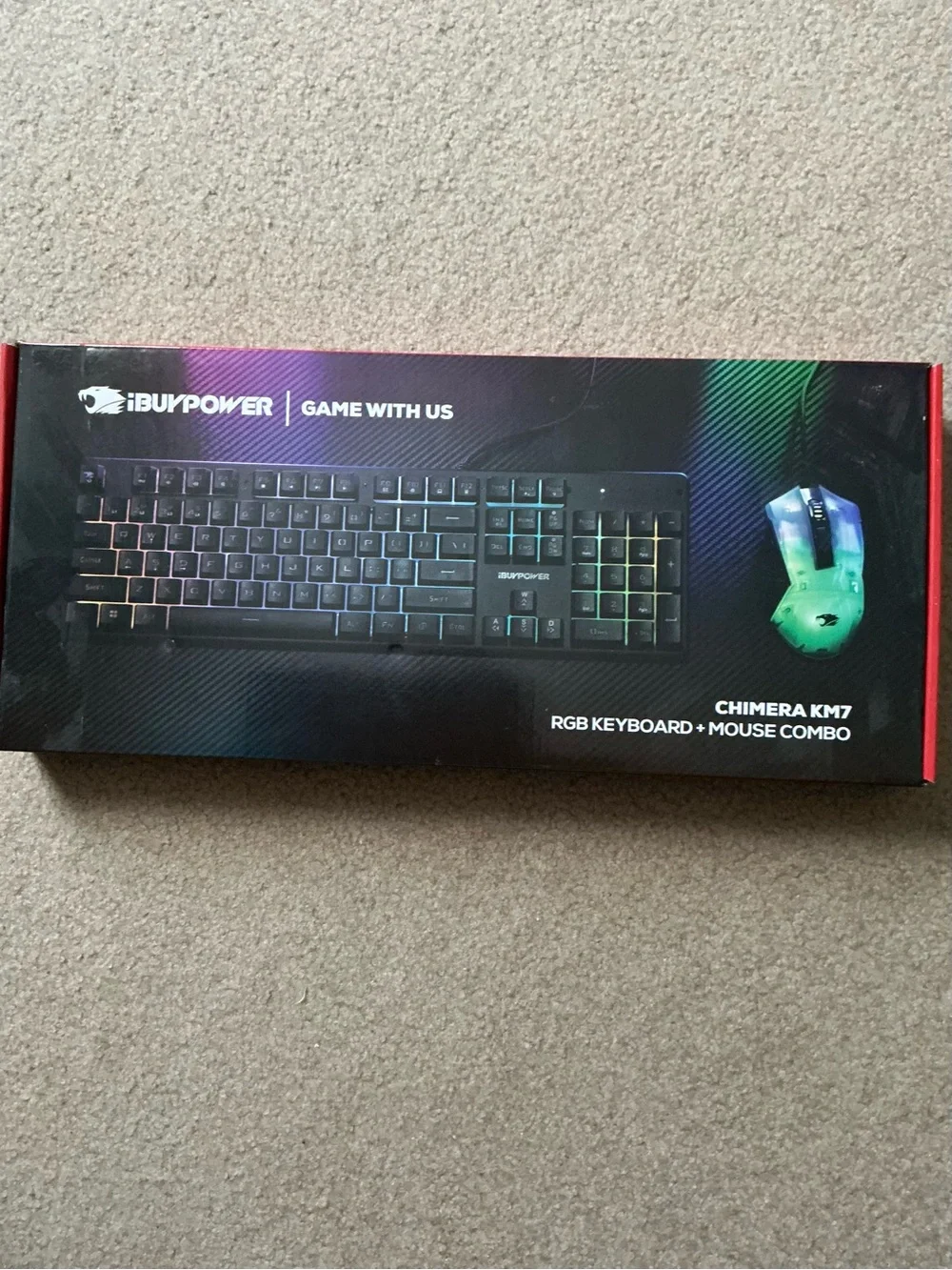 iBUYPOWER Chimera KM7 RGB Keyboard + Mouse Combo - Black with RGB